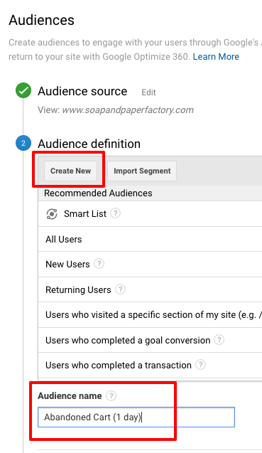 Audience Definition