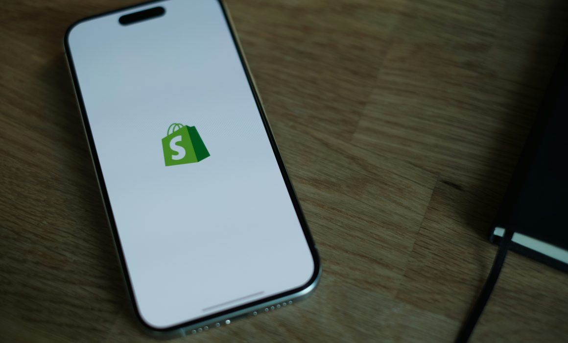 shopify app on mobile screen